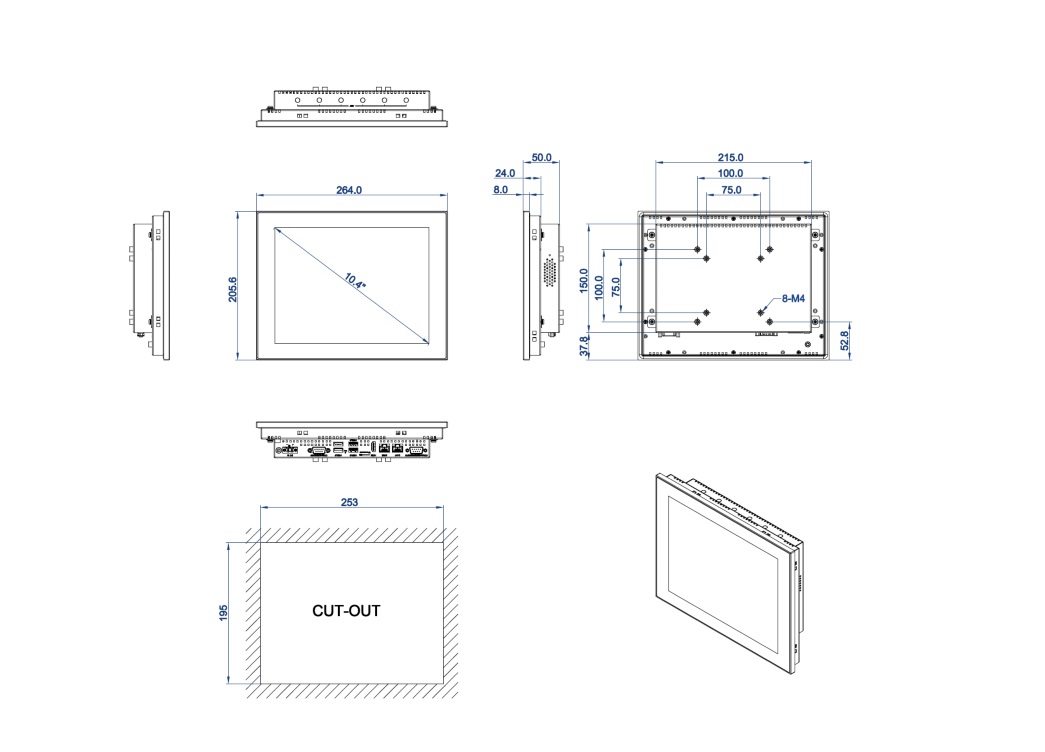 Dimensions 10.4