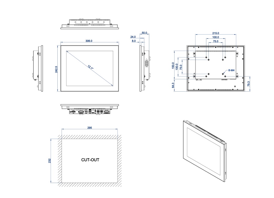 Dimensions 12.1